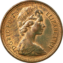 Monnaie, Grande-Bretagne, Elizabeth II, New Penny, 1975, TB, Bronze, KM:915