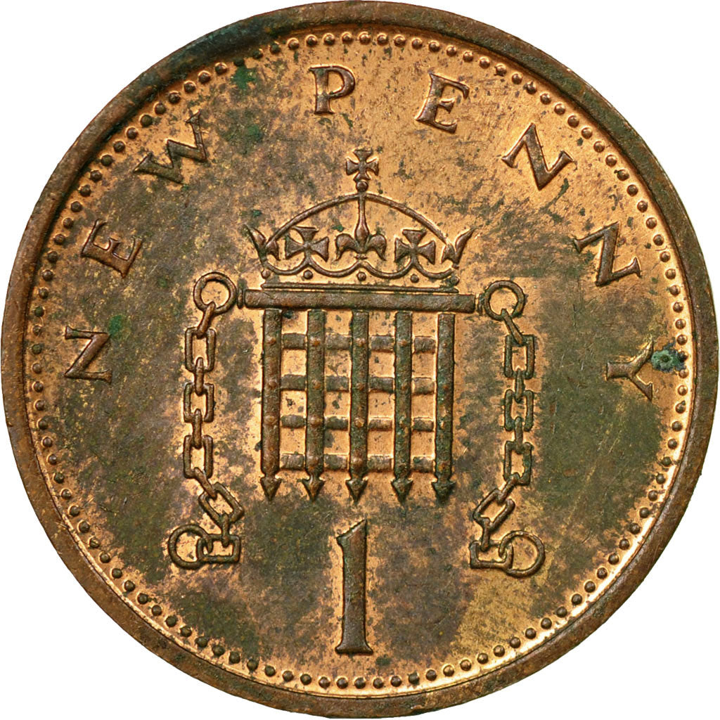 Monnaie, Grande-Bretagne, Elizabeth II, New Penny, 1975, TB, Bronze, KM:915