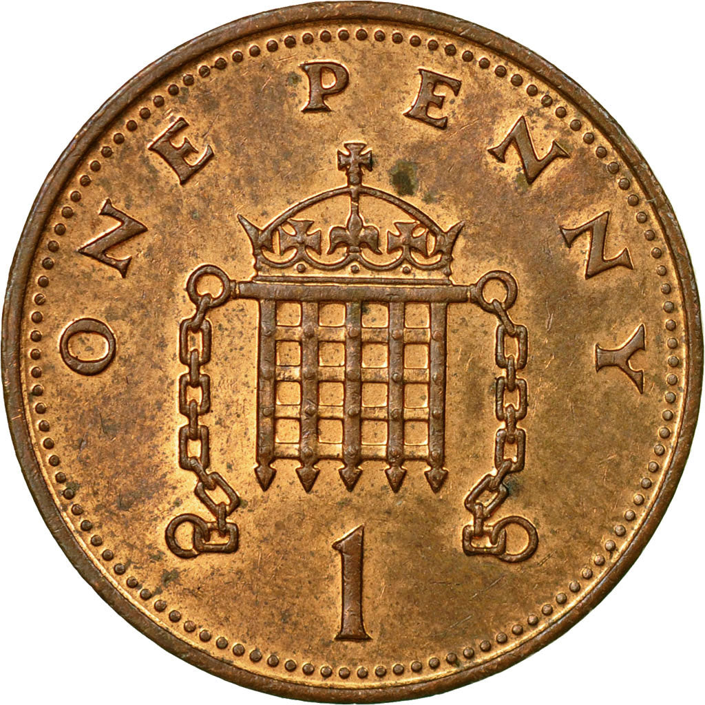 Coin, Great Britain, Elizabeth II, Penny, 1987, EF(40-45), Bronze, KM:935