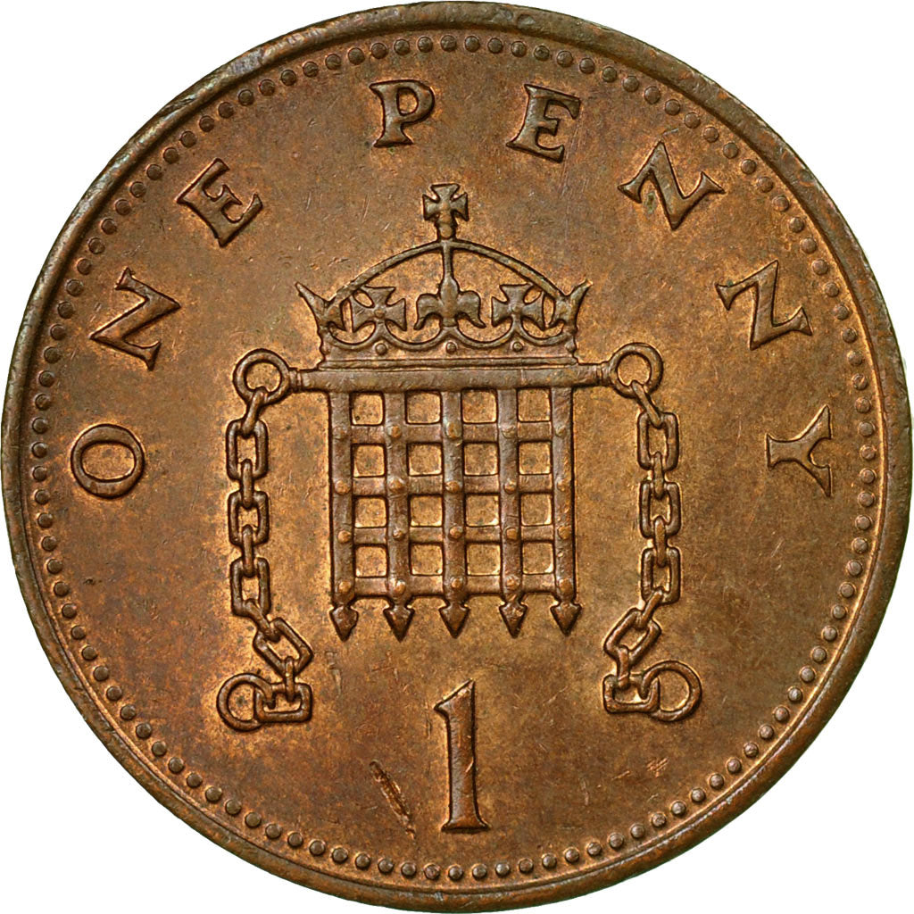 Coin, Great Britain, Elizabeth II, Penny, 1987, VF(30-35), Bronze, KM:935