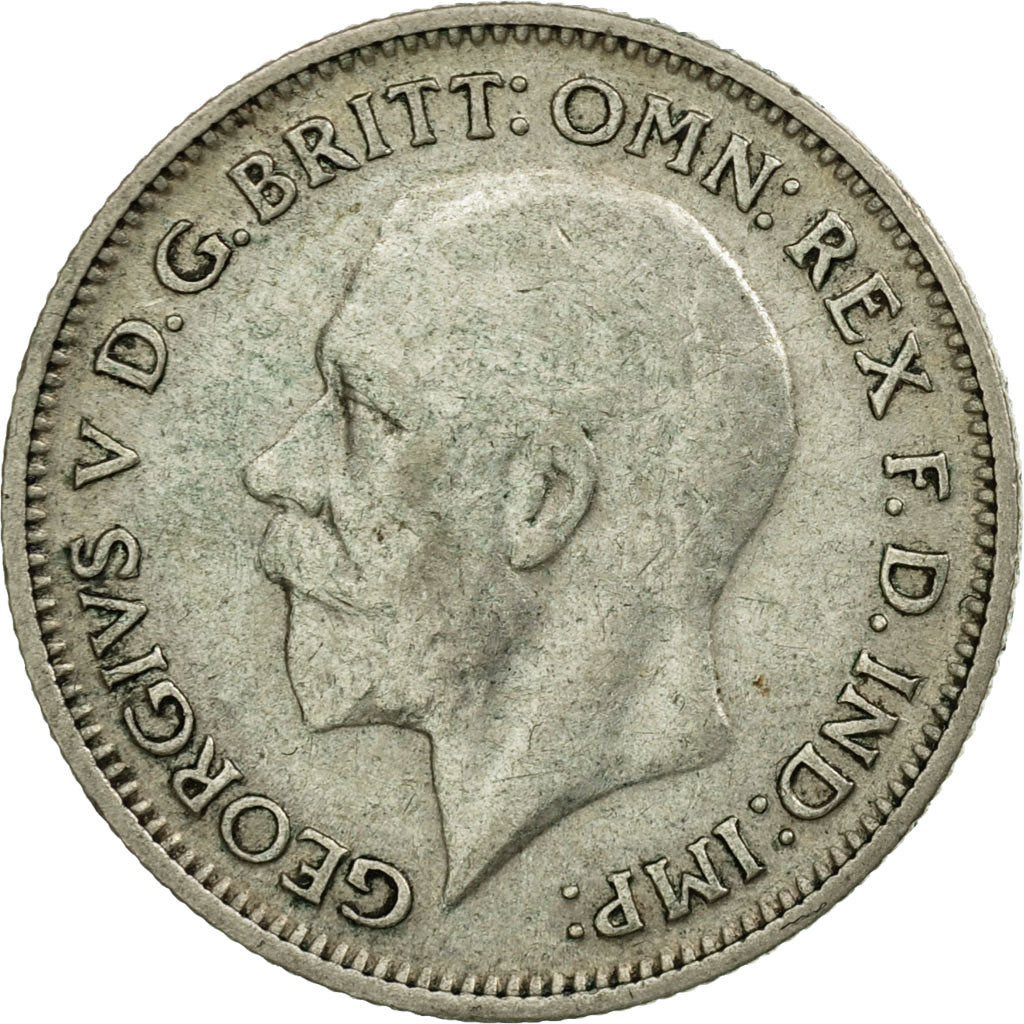 Coin, Great Britain, George V, 6 Pence, 1931, EF(40-45), Silver, KM:832