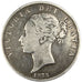 GREAT BRITAIN, 1/2 Crown, 1875, KM #756, VF(30-35), Silver, 32.3, 13.84