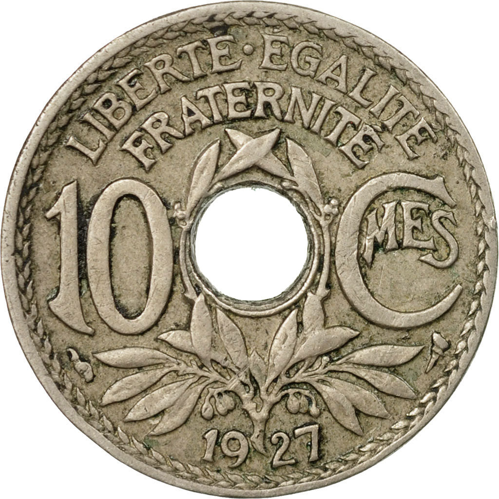 Coin, France, Lindauer, 10 Centimes, 1927, EF(40-45), Copper-nickel, KM:866a