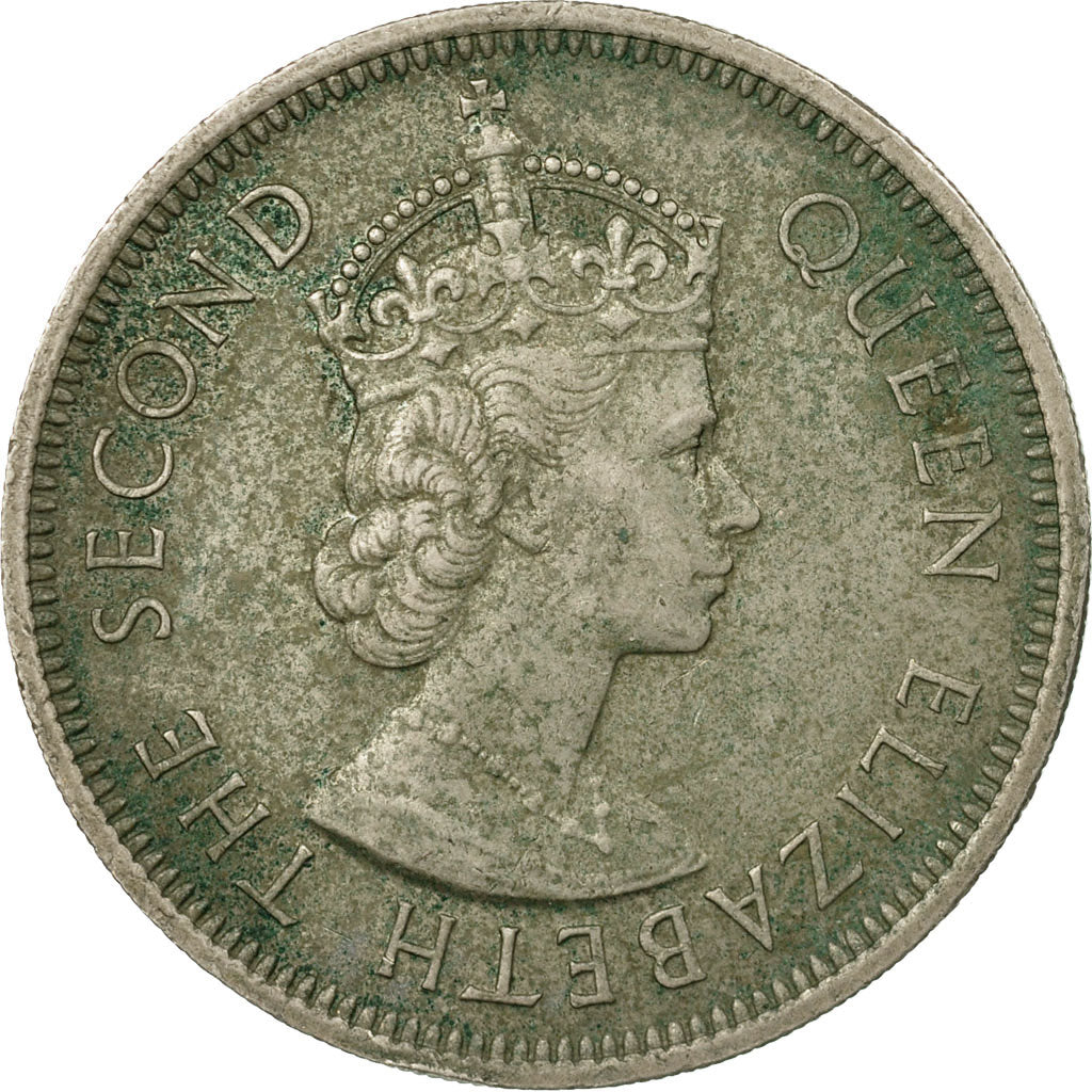 Moneda, Hong Kong, Elizabeth II, Dollar, 1974, MBC, Cobre - níquel, KM:35