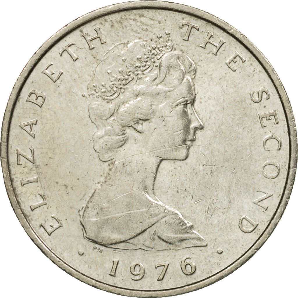 Coin, Isle of Man, Elizabeth II, 5 Pence, 1976, EF(40-45), Copper-nickel