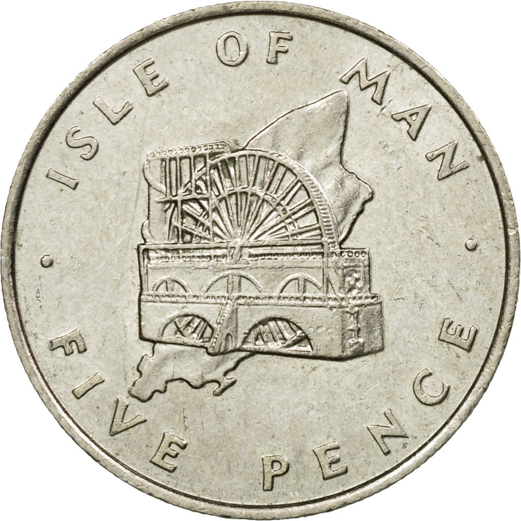 Coin, Isle of Man, Elizabeth II, 5 Pence, 1976, EF(40-45), Copper-nickel