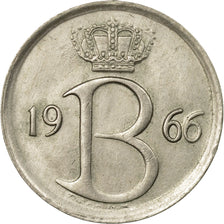 Coin, Belgium, 25 Centimes, 1966, Brussels, EF(40-45), Copper-nickel, KM:153.1