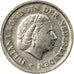 Coin, Netherlands, Juliana, 10 Cents, 1970, VF(30-35), Nickel, KM:182