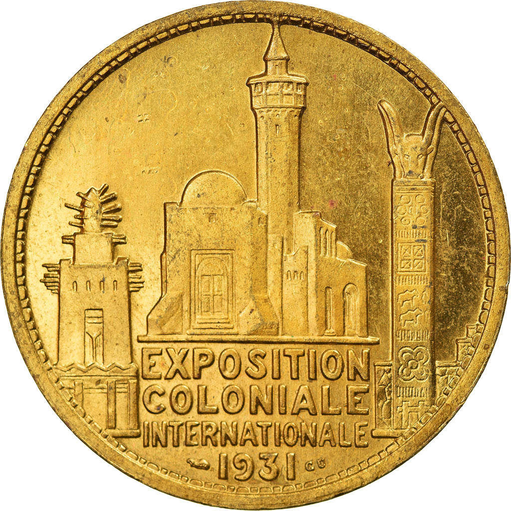 France, Token, Colonial Exhibition, Exposition Coloniale Internationale, Paris
