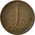 Moneda, Países Bajos, Juliana, Cent, 1956, BC+, Bronce, KM:180