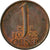 Moneda, Países Bajos, Juliana, Cent, 1972, MBC, Bronce, KM:180