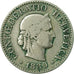 Coin, Switzerland, Victoria, 10 Rappen, 1880, Bern, Ottawa, VF(20-25)