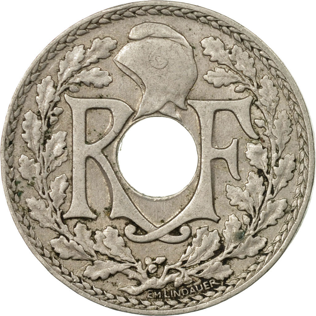 Munten, Frankrijk, Lindauer, 10 Centimes, 1917, FR+, Copper-nickel, KM:866a