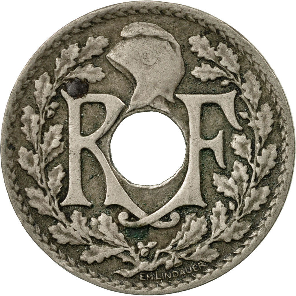 Munten, Frankrijk, Lindauer, 10 Centimes, 1925, ZF, Copper-nickel, KM:866a