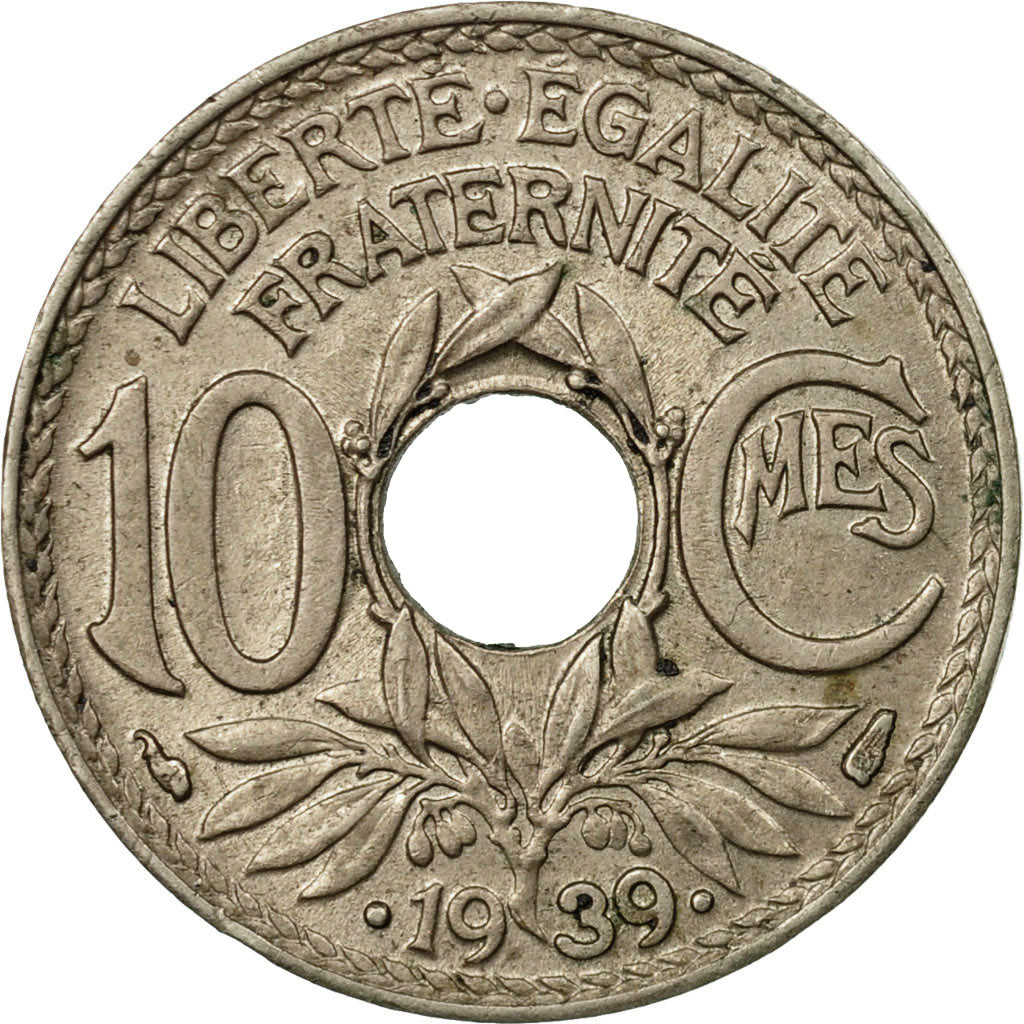 Coin, France, Lindauer, 10 Centimes, 1939, EF(40-45), Nickel-Bronze, KM:889.2