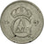 Coin, Sweden, Gustaf VI, 25 Öre, 1969, VF(30-35), Copper-nickel, KM:836