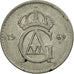 Coin, Sweden, Gustaf VI, 25 Öre, 1969, VF(30-35), Copper-nickel, KM:836