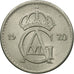 Coin, Sweden, Gustaf VI, 25 Öre, 1970, VF(30-35), Copper-nickel, KM:836