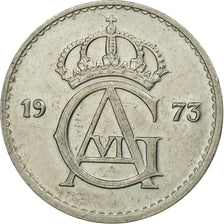 Coin, Sweden, Gustaf VI, 25 Öre, 1973, EF(40-45), Copper-nickel, KM:836