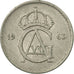 Coin, Sweden, Gustaf VI, 10 Öre, 1963, EF(40-45), Copper-nickel, KM:835