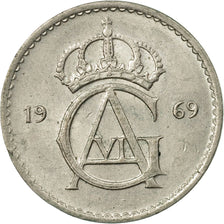Coin, Sweden, Gustaf VI, 10 Öre, 1969, EF(40-45), Copper-nickel, KM:835