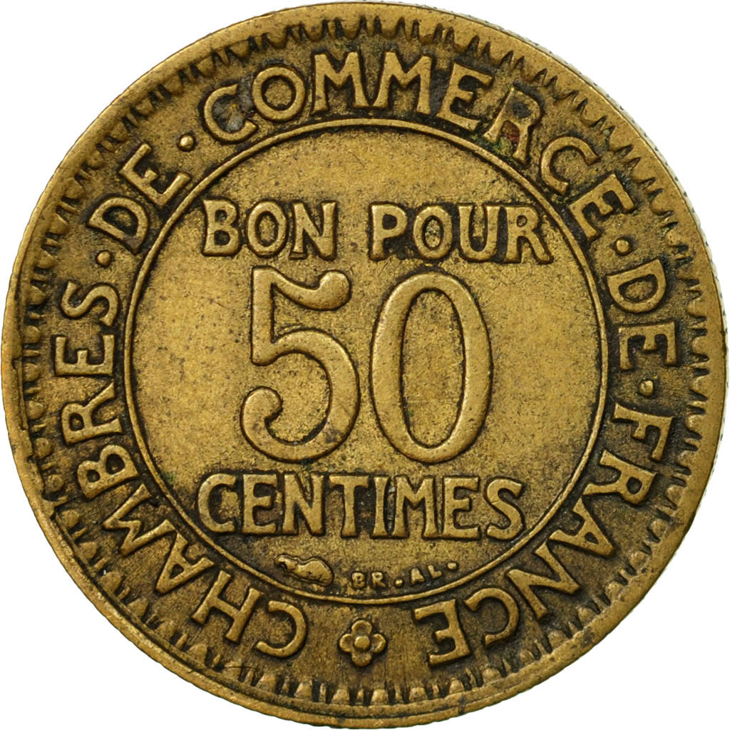 Coin, France, Chambre de commerce, 50 Centimes, 1929, EF(40-45)