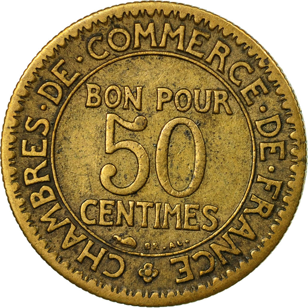 Coin, France, Chambre de commerce, 50 Centimes, 1928, EF(40-45)