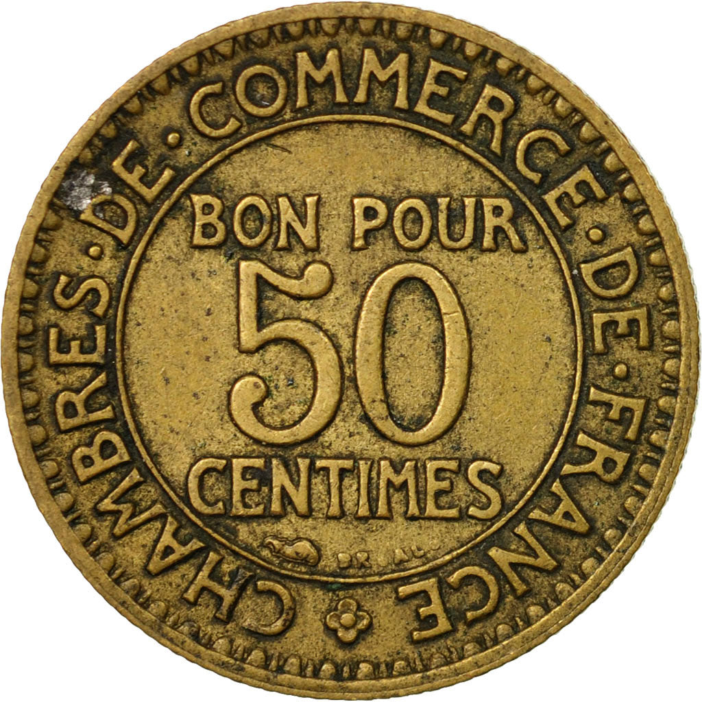 Coin, France, Chambre de commerce, 50 Centimes, 1927, EF(40-45)