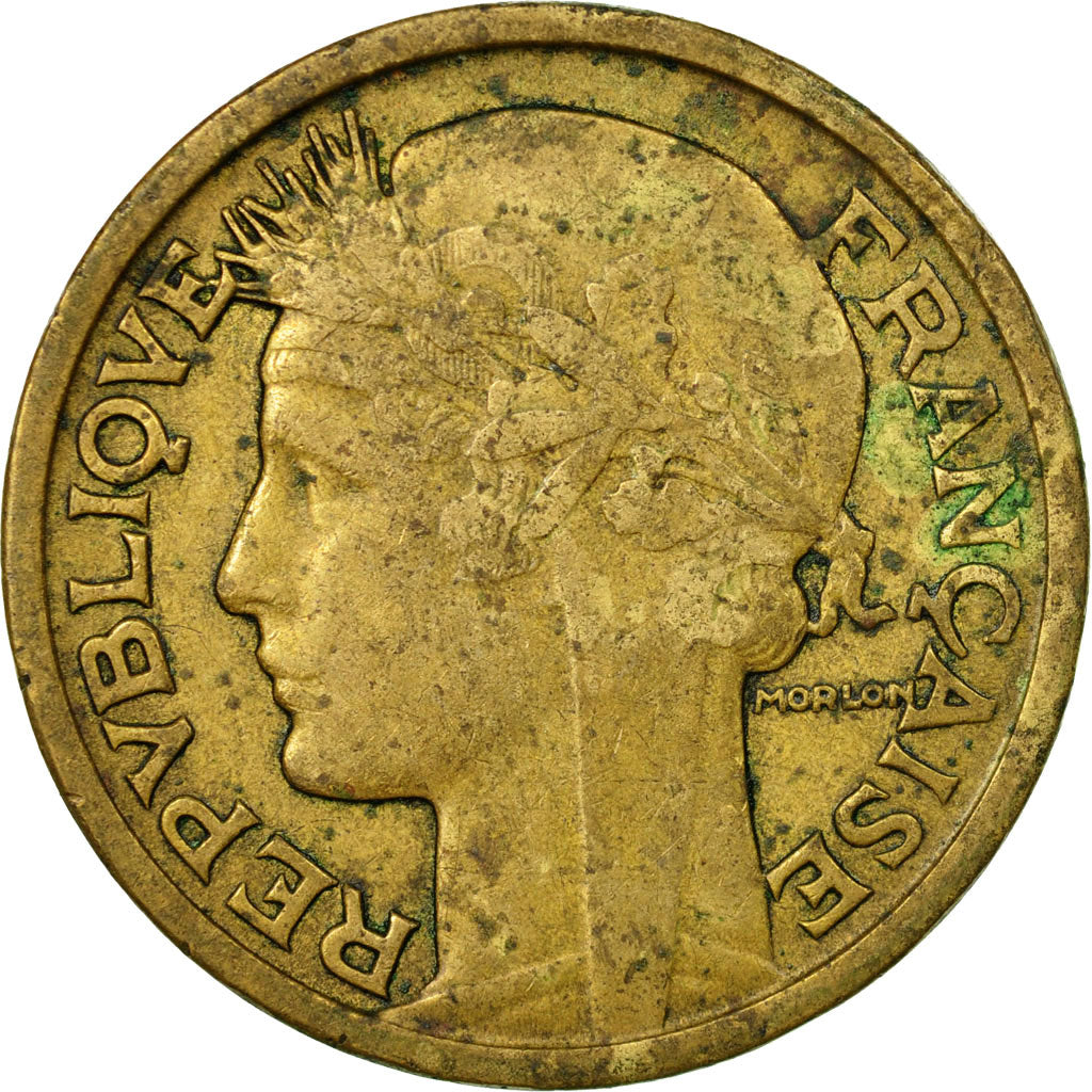 Moneta, Francia, Morlon, 2 Francs, 1936, MB, Alluminio-bronzo, KM:886