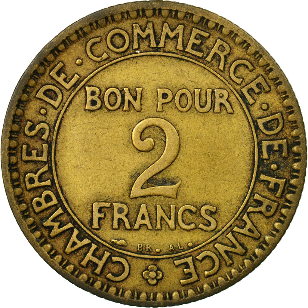 Münze, Frankreich, Chambre de commerce, 2 Francs, 1920, Paris, S