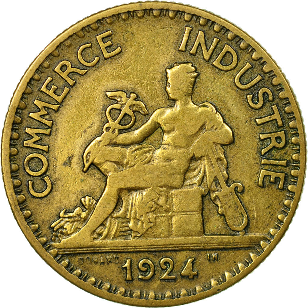 Coin, France, Chambre de commerce, 2 Francs, 1924, Paris, VF(30-35)