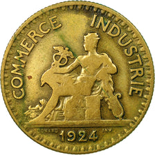 Monnaie, France, Chambre de commerce, 2 Francs, 1924, Paris, TB