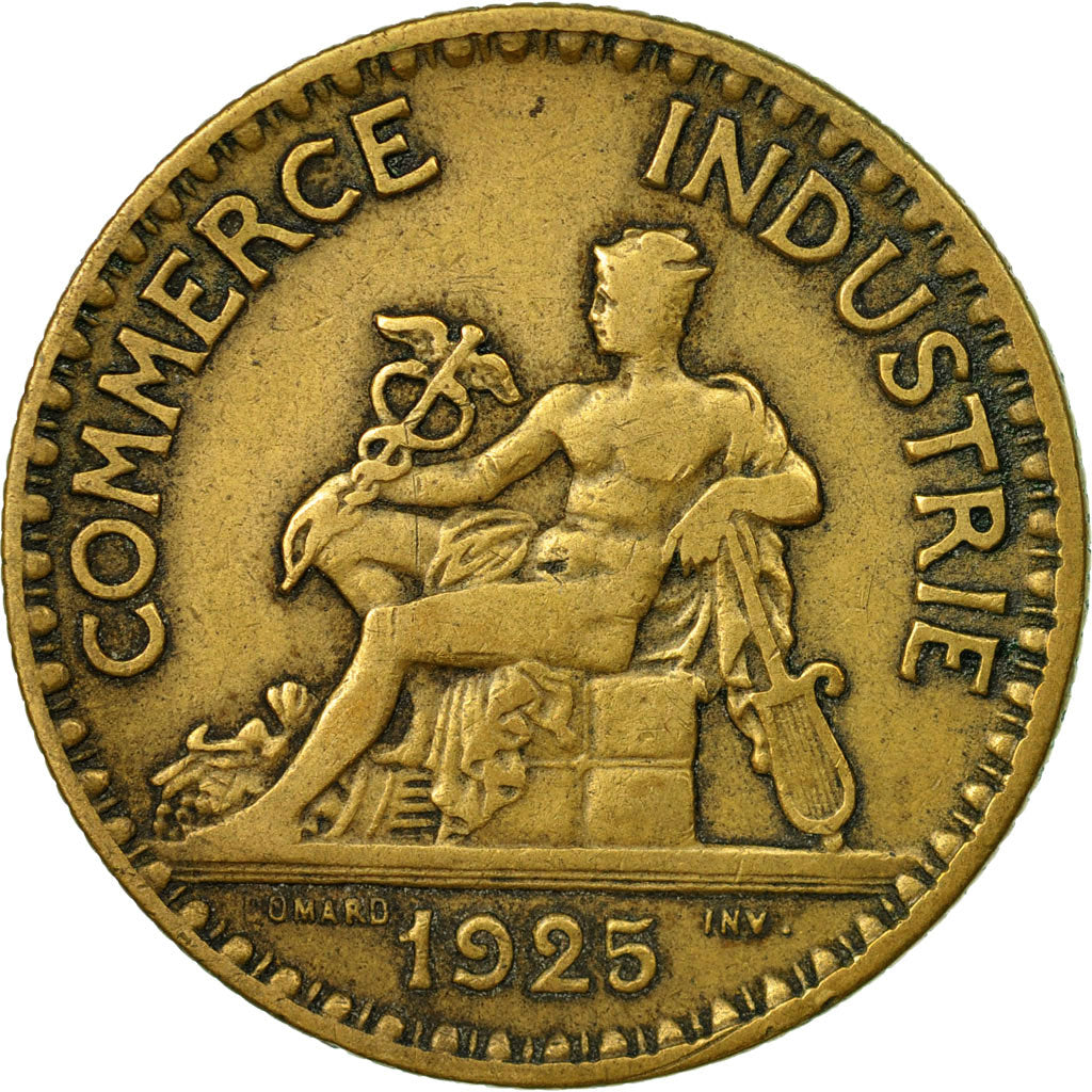 Coin, France, Chambre de commerce, 2 Francs, 1925, Paris, EF(40-45)