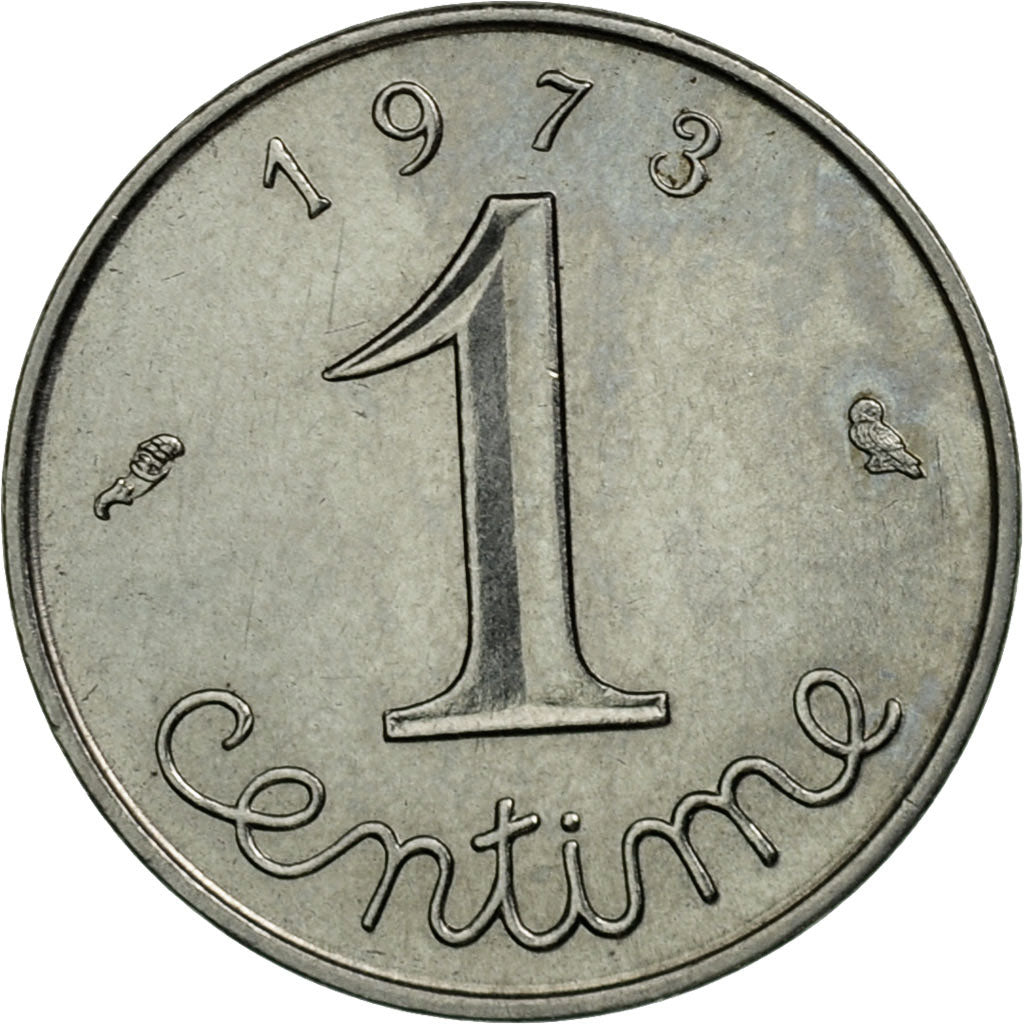 Coin, France, Épi, Centime, 1973, Paris, EF(40-45), Stainless Steel, KM:928