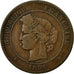 Coin, France, Cérès, 10 Centimes, 1896, Paris, VF(20-25), Bronze, KM:815.1