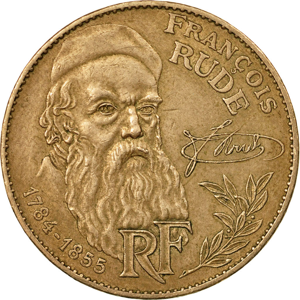 Moneda, Francia, François Rude, 10 Francs, 1984, MBC, Níquel - bronce, KM:954