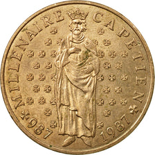 Moneda, Francia, Millennium of King Capet and France, 10 Francs, 1987, MBC