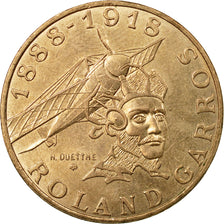 Coin, France, Roland Garros, 10 Francs, 1988, EF(40-45), Aluminum-Bronze