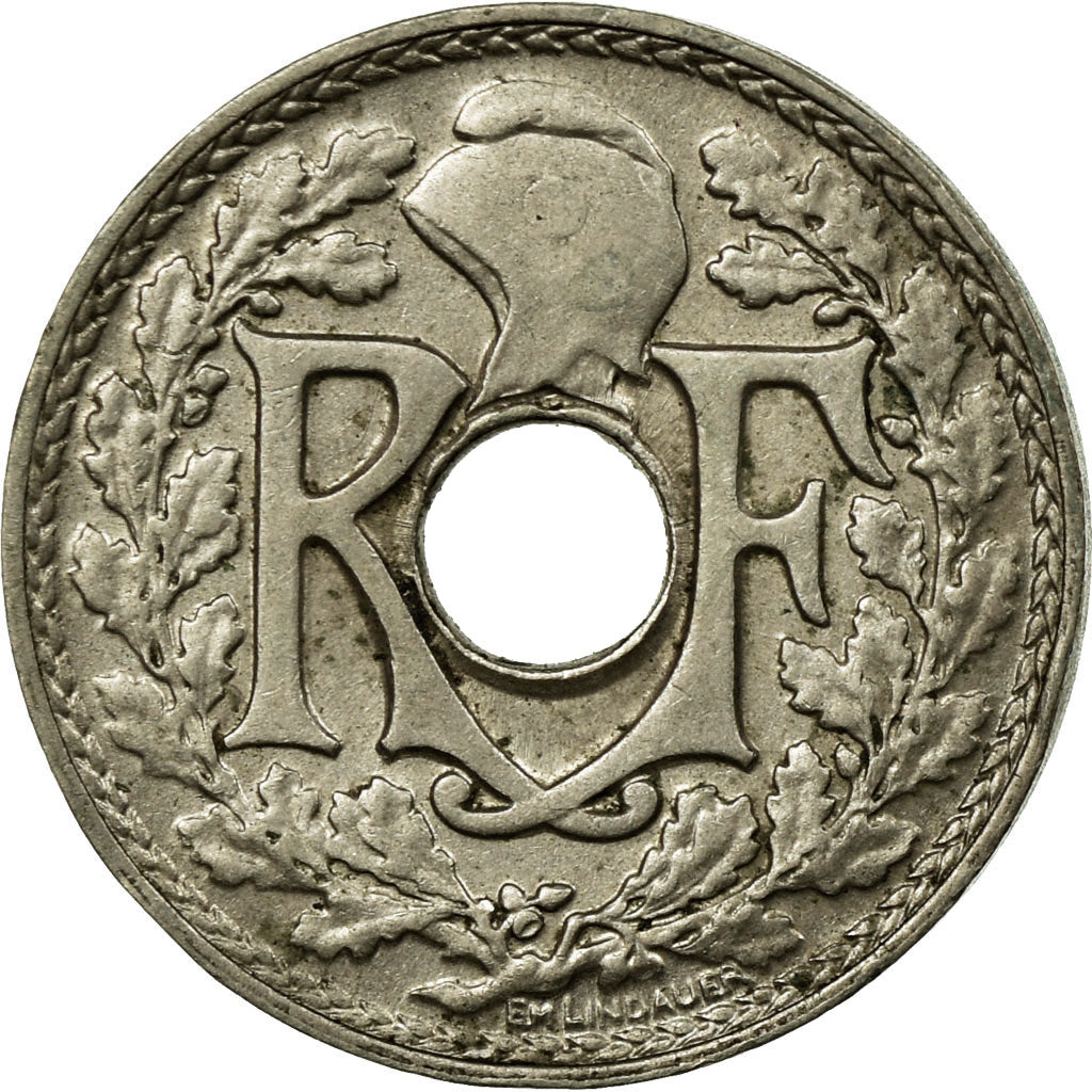 Coin, France, Lindauer, 5 Centimes, 1938, EF(40-45), Copper-nickel, KM:875