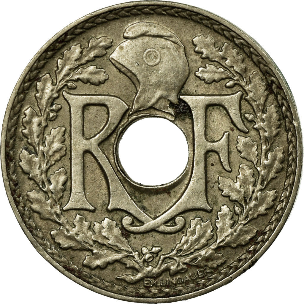 Münze, Frankreich, Lindauer, 5 Centimes, 1939, SS, Nickel-Bronze, KM:875a