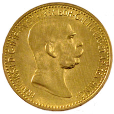 AUSTRIA, 10 Corona, 1909, Vienne, KM #2815, AU(55-58), Gold, 19, 3.38