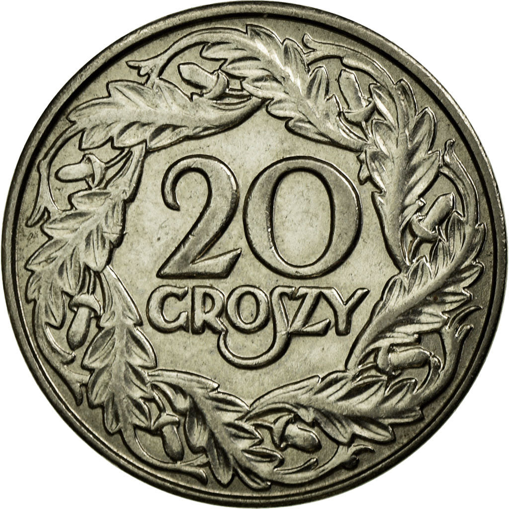 Monnaie, Pologne, 20 Groszy, 1923, SUP, Nickel, KM:12