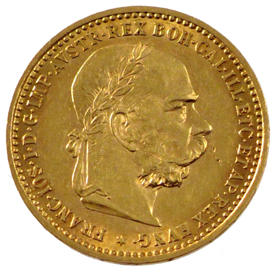 AUSTRIA, 10 Corona, 1905, Vienne, KM #2805, AU(55-58), Gold, 19, 3.38