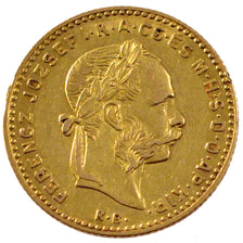 Austria, 10 Francs, 1886, Kremnitz, KM #466, AU(50-53), Gold, 3.20