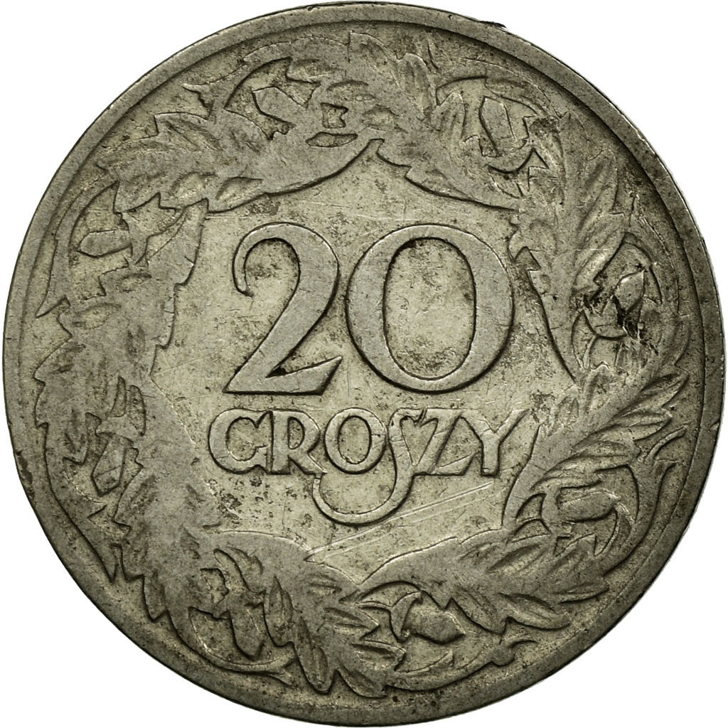 Moneta, Polonia, 20 Groszy, 1923, MB+, Nichel, KM:12