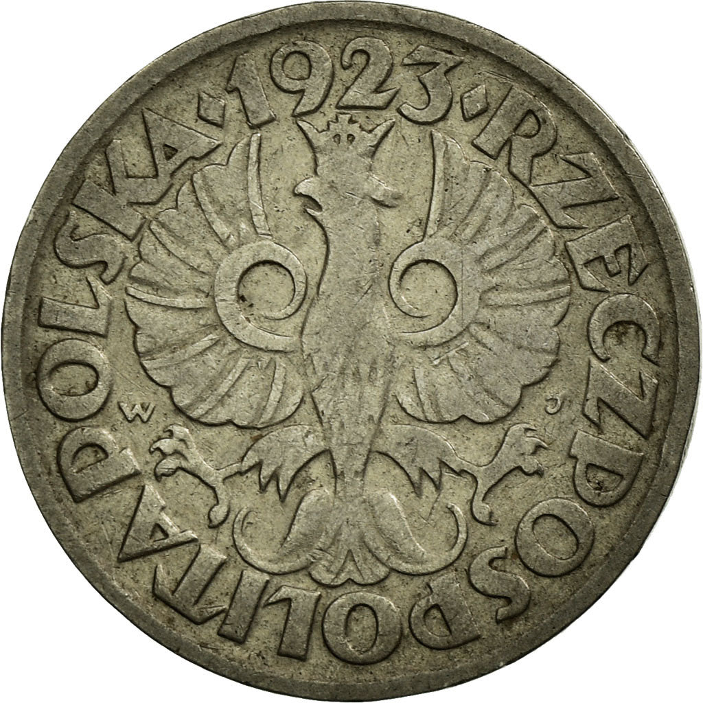 Moneda, Polonia, 10 Groszy, 1923, BC+, Níquel, KM:11