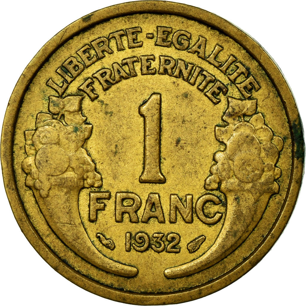 Coin, France, Morlon, Franc, 1932, EF(40-45), Aluminum-Bronze, KM:885