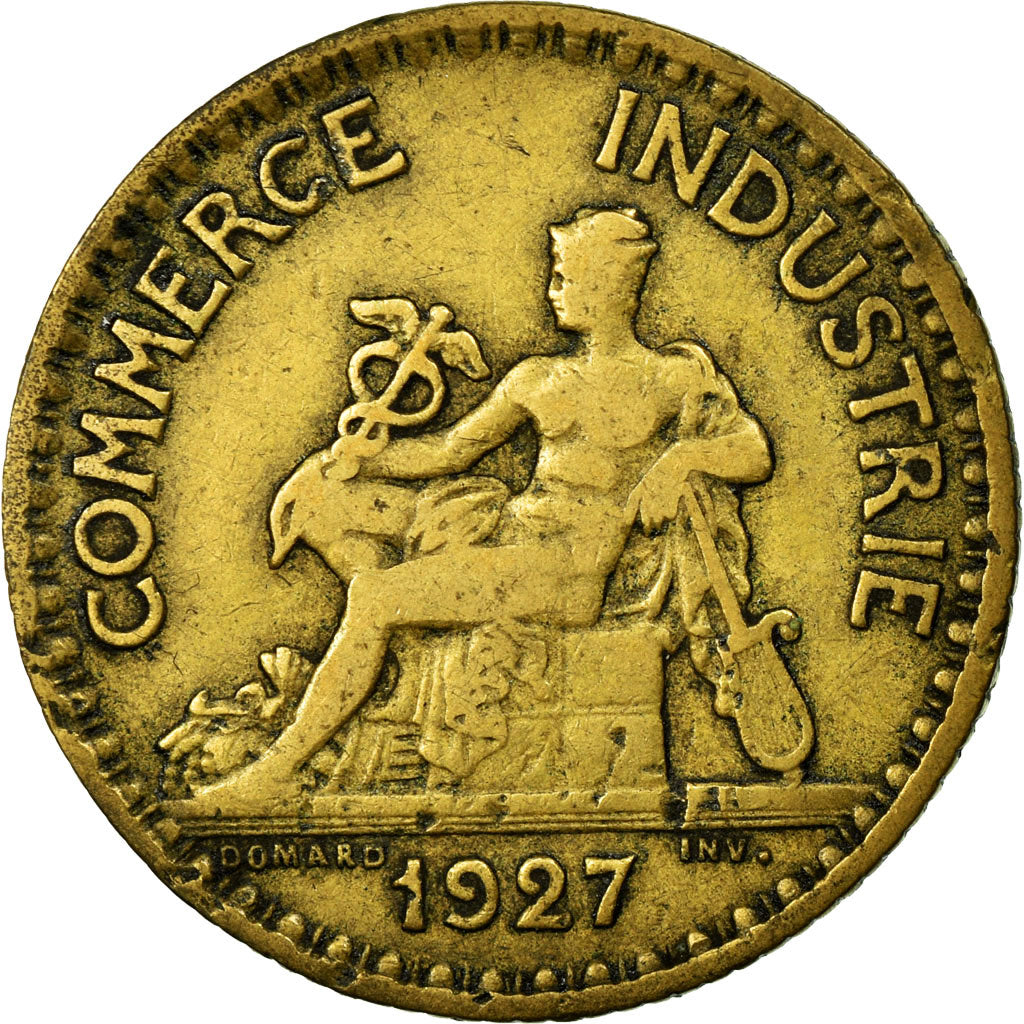 Coin, France, Chambre de commerce, Franc, 1927, Paris, EF(40-45)