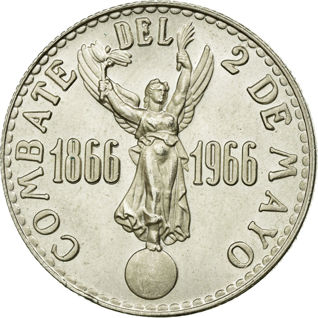 Coin, Peru, 100th Anniversary of Peru-Spain Naval Battle, 20 Soles, 1966, Lima