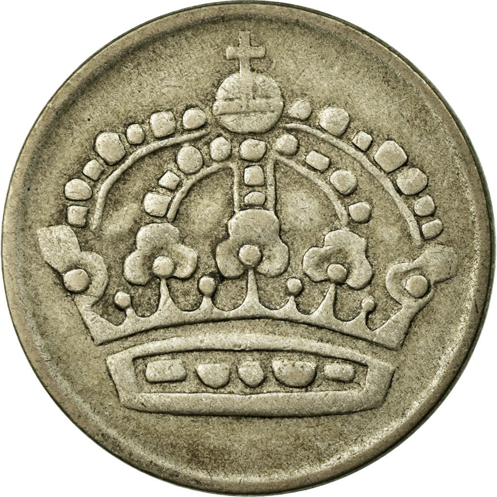 Coin, Sweden, Gustaf VI, 50 Öre, 1956, VF(30-35), Silver, KM:825